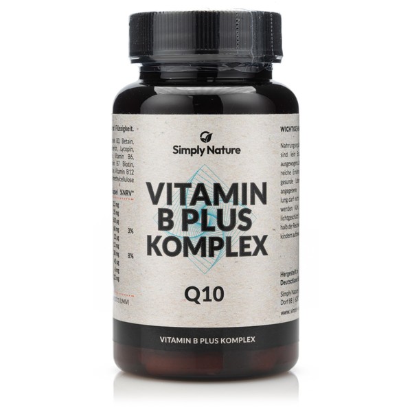 Vitamin B Plus Komplex mit Q10 und Beta Carotin -