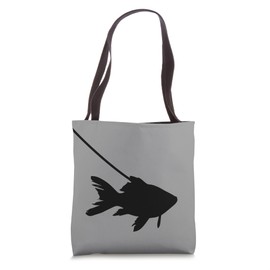Goldfish on a Leash - Pet Fish Funny Tote Bag