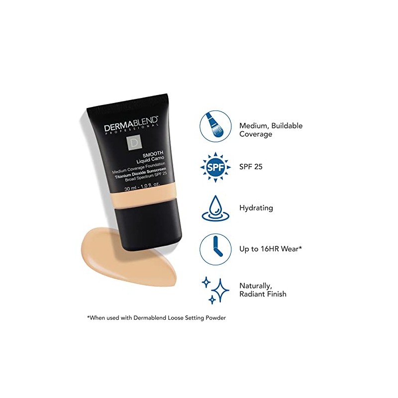 Dermablend Smooth Liquid Camo Medium to High Coverage Foundation Makeup