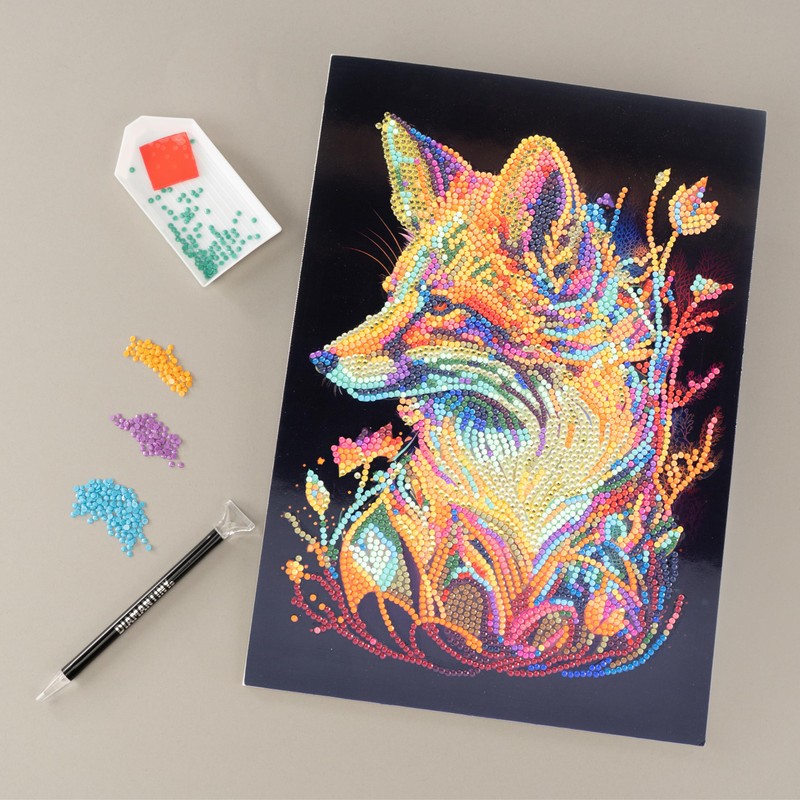 DIAMANTINY - Fuchs 96021 Paint by Numbers A4 Multi-Coloured