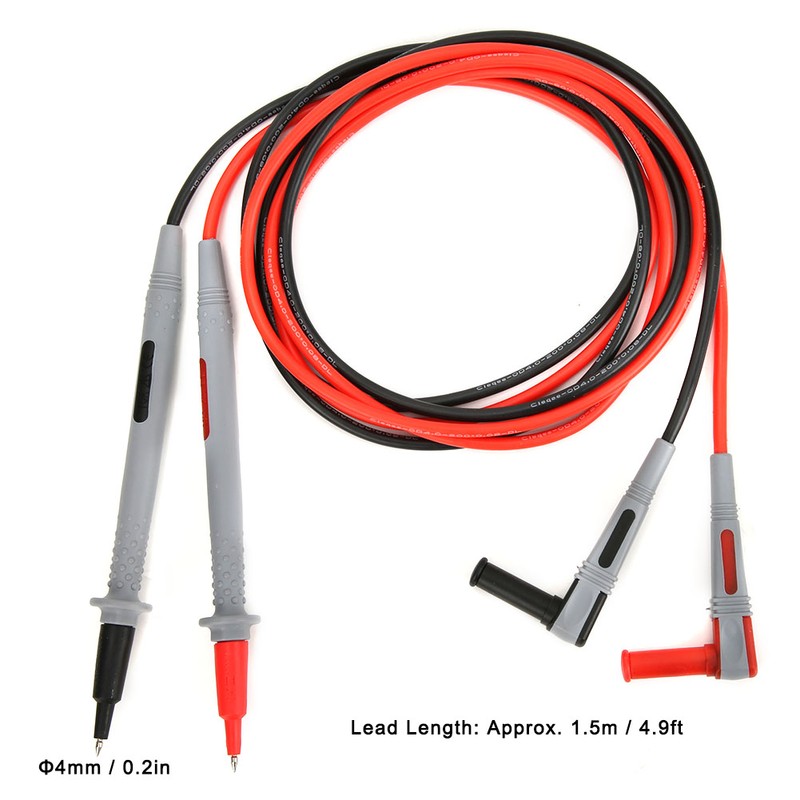 P1505 150cm 1000V/10A Universal Multimeter Test Lead Probe Cable Silicone