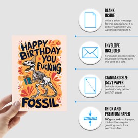 Funny Birthday Cards for Women, Men - Happy Birthday Card - Sister Birthday Card - Brother Birthday Card - 30th, 40th, 50th, 60th, 70th, 80th, 90th Birthday Card - Birthday Card for Him, Her