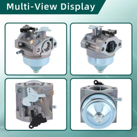 AUTOKAY GCV190 Carburetor for Honda GCV 190 GCV190A GCV190LA Engine HRB217 HRX217 HRX217K1 HRX217K2 Lawn Mower 16100-Z0Y-813 with Air Filter and Spark Plug