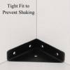 4 Pack Corner Bracket, Triangle Bracket Fastener Angle Bracket Corner