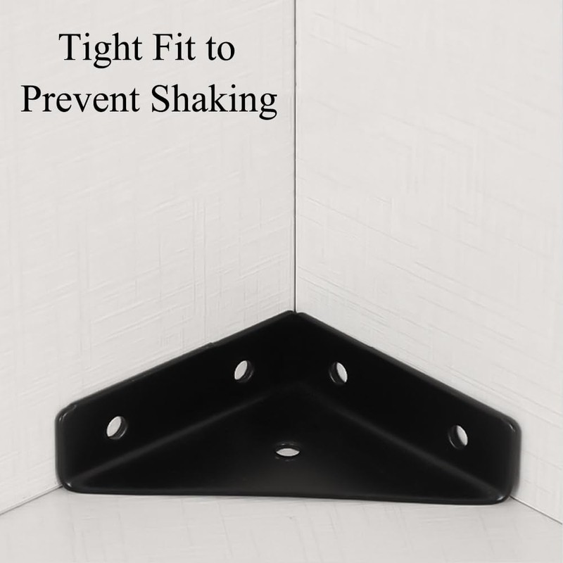 4 Pack Corner Bracket, Triangle Bracket Fastener Angle Bracket Corner