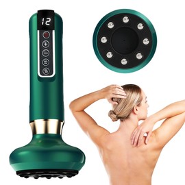 XdealCozyxc Cellulite Massager Tool, 12 Gears Heated Intelligent Handheld Cordless Machine for Arm Leg