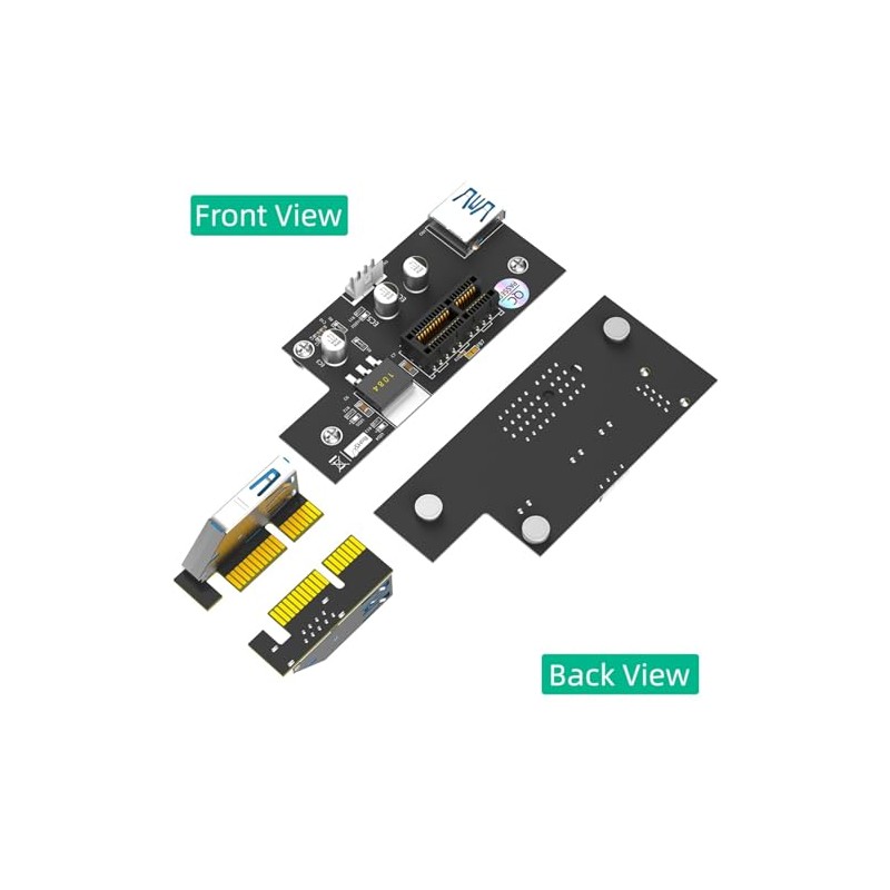 Extensor Horizontal PCIE 1X a 1X USB3.0 para computadora y