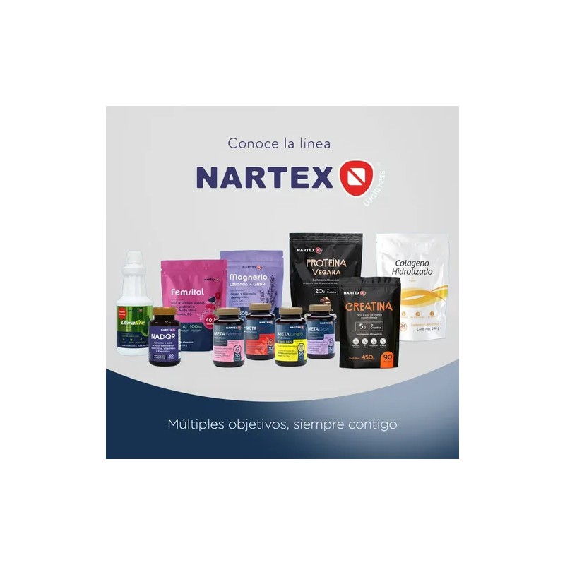 Magnesio Polvo Nartex Wellness Citrato Glicinato Gaba Lavanda 150g Mora