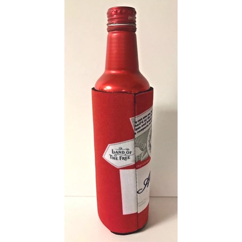 Budweiser America Logo Beer Koozie - Fits 16 oz Aluminum