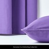 'Deep Purple Damson Plain Filled Cushion 100% Cotton. Purple. Washable.