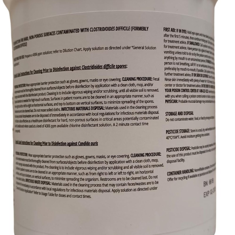PurTabs 3.3 gram Sporicidal NaDCC Tablet Disinfectant - Multipurpose, Concentrated