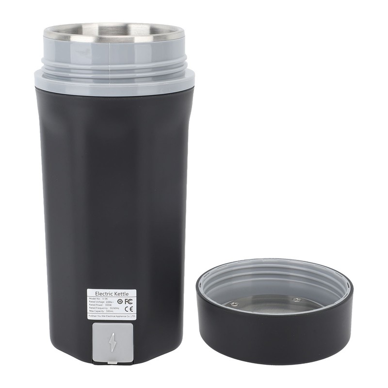 Portable Travel Electric Kettle 300W 500ml 304 Stainless Steel Automatic