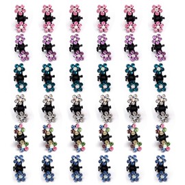 Doyime Hair Clips, Set of 36, Mini Hairpins, Hair Accessories, Bangs Clips, Hair Ornaments, Cute, Small, Flower Clips, Popular for Girls and Women, Simple Hair Accessories