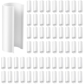Jetec 64 Pieces Pool Cover Clamps for Above Ground Pools PVC Pipe Clips for Greenhouses, Row Covers, Shelters, Bird Protection, 2.4 Inches Long(3/4 Inch,White)