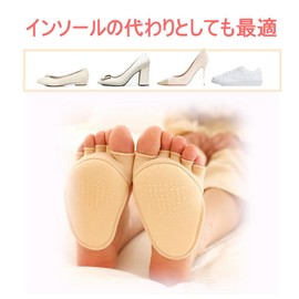 Foot Protection Pad, Sole Support, Foot Cushion, Shock Absorption, Supporter, Washable, Soft, Soles, Foot Care (Beige)