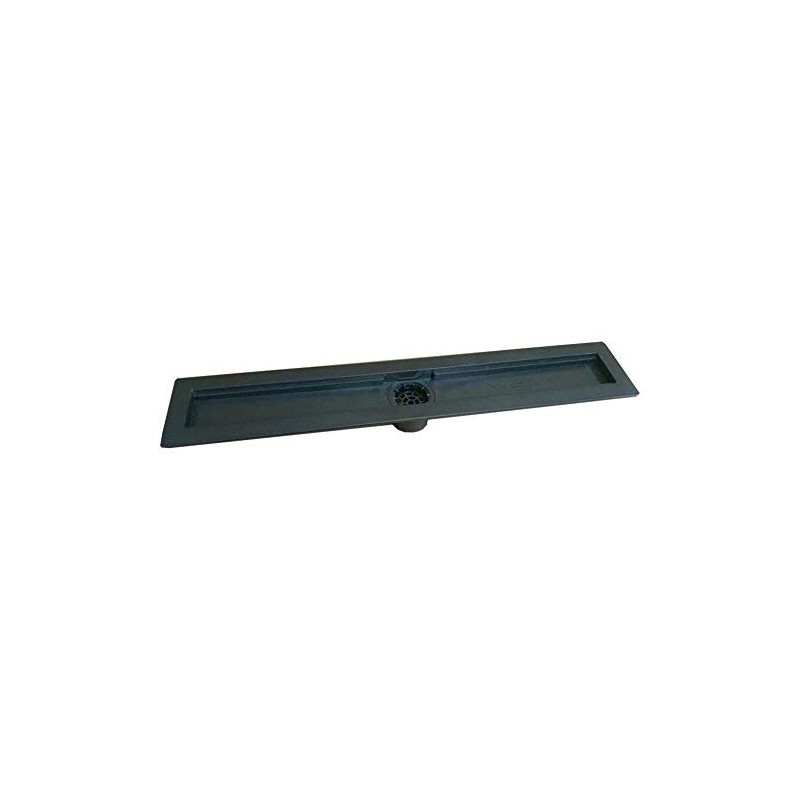 Linear Drain Body Black ABS Linear Shower Drain (36 Inch)