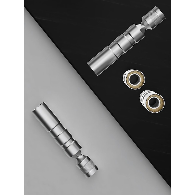 Resze 5/8-Inch（16mm） Thin Wall Spark Plug Socket,12 Points 3/8" Drive