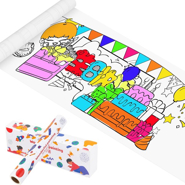 Drawing Paper Roll for Kids 11.6"x116" 2 Rolls,Large Toddler Drawing