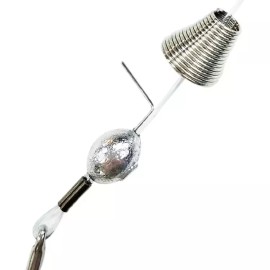 Extreme Fishing 2 Pc Pin Rig Ballyhoo with Bait Spring 7/0 Stainless Steel Hook 100 lb Mono