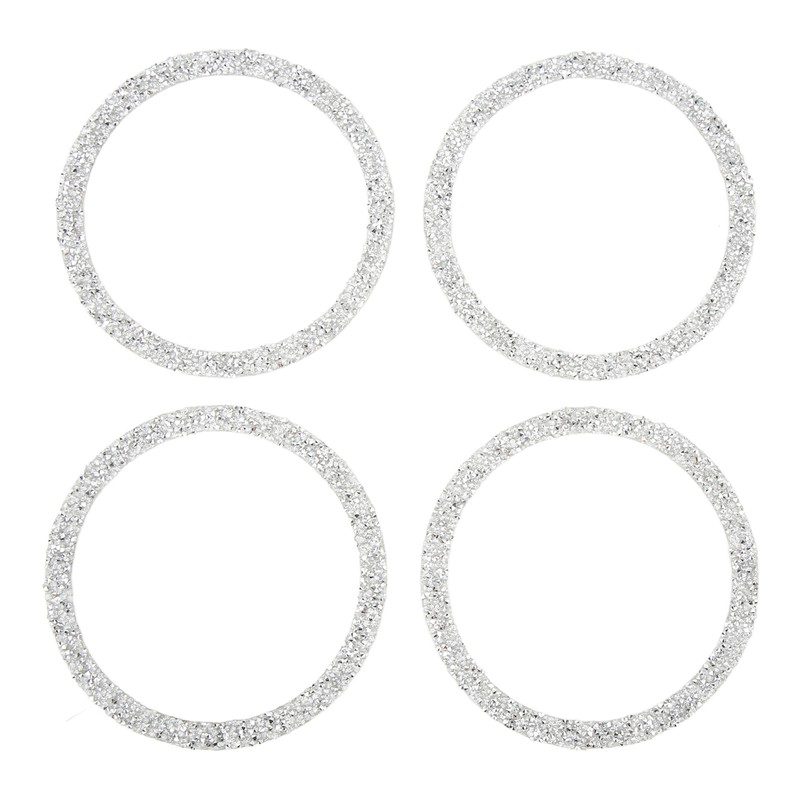 4PCS Bling Car Speaker Cover Vehicle Door Audio Speaker Reflective