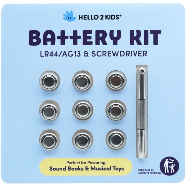 Hello 2 Kids Battery Kit for Sound Books and Musical