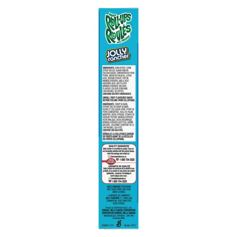 Hershey Jolly Rancher Fruit Roll-Ups, Gluten Free Flavoured Snacks, 141g/5