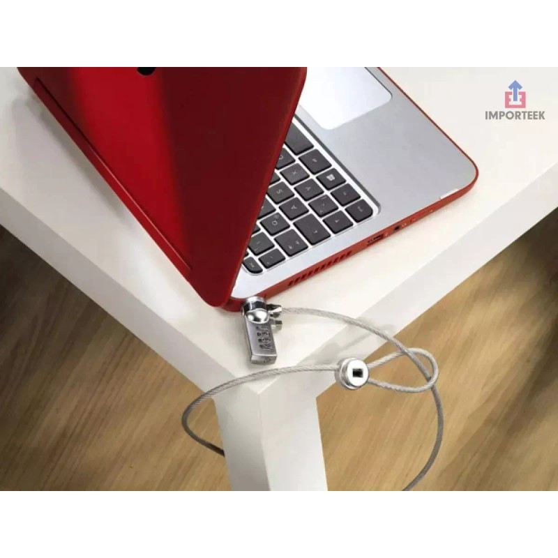Importeek 3pz Candado Cable Seguridad Computadora Pc Laptop Portatil
