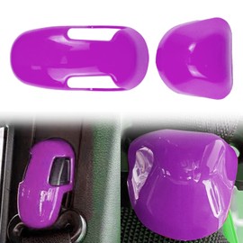 Interior B Pillar Seat Safety Belt Trim Cover Compatible With Jeep Wrangler JL 2018-2021 ABS 4Pcs Purple