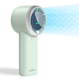 WHATOOK Portable Fan Handheld Mini Fan: High Speed Cooling Fan 10 Hours Battery Life Usb Rechargeable Personal Fan Small Essentials for Women Beach Travel Vacation(Green)