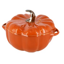 Staub ceramic petite pumpkin cocotte - Orange, 13cm