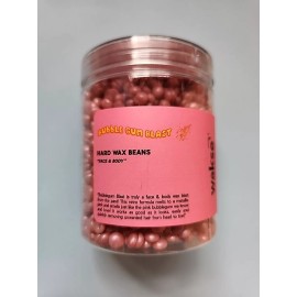 Wakse Bubble Gum Blast Hard Wax Beans for Face & Body 4.8oz Metallic Pink - New