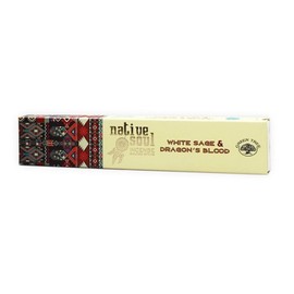 Native Soul Incense Smudge Sticks | WHITE SAGE & DRAGON'S BLOOD | 1 Box = 15g (3)