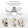 Socket Fan Light Breeze Ceiling Fan, Easy Install Socket Fan