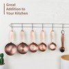 Copper measuring cups and spoons set,Includes 5 Copper Measuring Cups