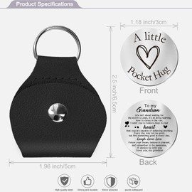 CINDYHE Pocket Hug Token keychain Gifts for Men Women Him Her Dad Mom Son Daughter Brothers Sisters Teacher Boy Girl Friends, Grandson Gift