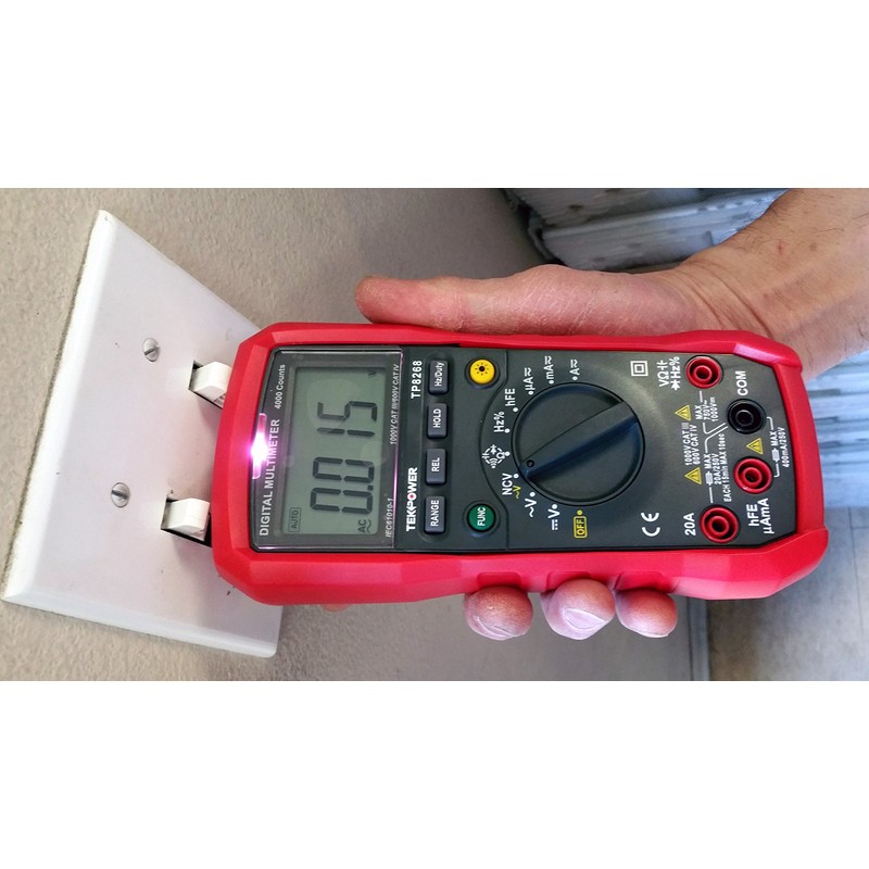 Tekpower TP8268 AC/DC Auto/Manual Range Digital Multimeter with NCV Feature,