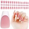 JODSONE Press on Nails Trapezoid 150PCS Fake Nails Pink French