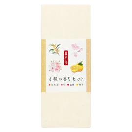Shinpei Incense Incense, Set of 4 Scents 2 (Japanese Scents), 0.4 oz (10 g) each (23 sticks), 5 sizes, 4 types of Osmanthus (Cherry Blossoms, Roses, Yuzu)