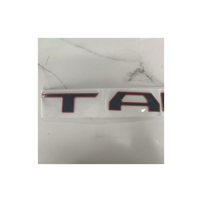 Insert Letters Compatible with 2024 fot Tailgate (Black with Red)