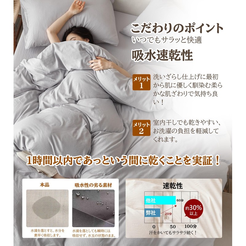Lemon Bear Duvet Cover, Single (CICA Flexible Processing, Washable), Duvet