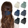 6Pcs Lay Flat Hair Claw Clips for Women French Stylish