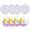 XIMUHO Resin Coaster Molds, 4 Pcs Silicone Agate Coaster Molds