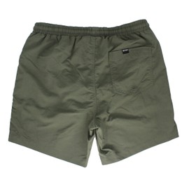 Surf Monkey Men's Quick-Dry Swim Shorts - Volley Swim Shorts, Olive, L