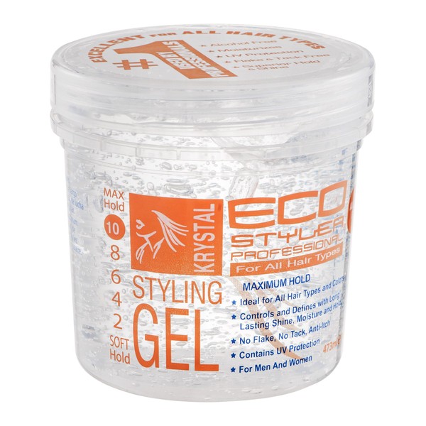 ECO Styler Professional Styling Gel Krystal, 16 oz (Pack of 6)