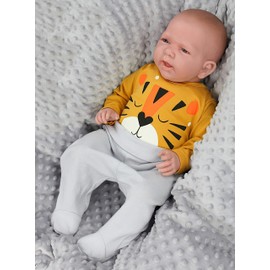 TupTam Boys Baby Bodysuit Long Sleeve Plain Colours Pack of 5, Mix of colours 9