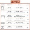 Rectangle Tablecloth 52 x 70 Inch Checkered Table Cloths Spillproof