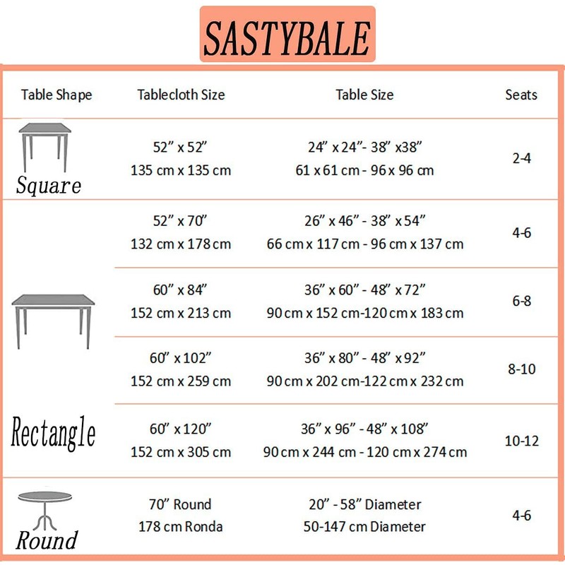 Rectangle Tablecloth 52 x 70 Inch Checkered Table Cloths Spillproof