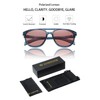 VIVIENFANG Retro Rectangular Polarized Oversized Sunglasses Mens Womens, Trendy Crystal