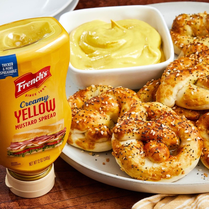 French's Creamy Yellow Mustard Spread, 12 oz (Pack of 4)