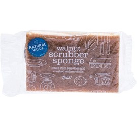 Natural Value Walnut Scrubber Sponge, 1 Pack